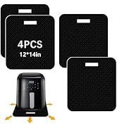 4 PCS Heat Resistant Mat with Sliding Function for Air Fryer Mat,12 * 14in Countertop Protector M...