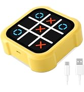 Tic Tac Toe Bolt Game, Electronic 4-in-1 Handheld Puzzle Game Console, Portable Infinite TicTacTo...