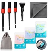 TICARVE Car Interior Detailing Cleaning Kit,Car Detailing Crevice Brush Set, Cleaning Gel, Interi...