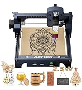 ACMER S1 Laser Engraver, 2500mW Laser Engraver Machine Higher Accuracy Wood Cutter and Engraving ...