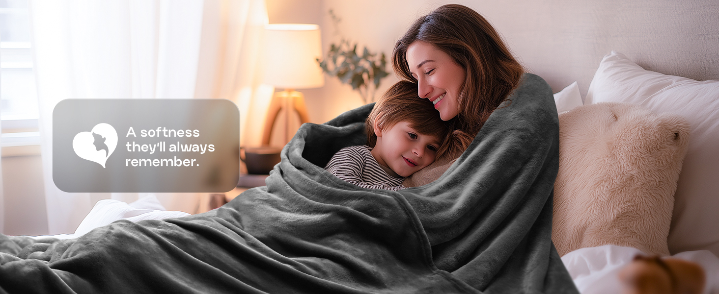 grey fleece blanket