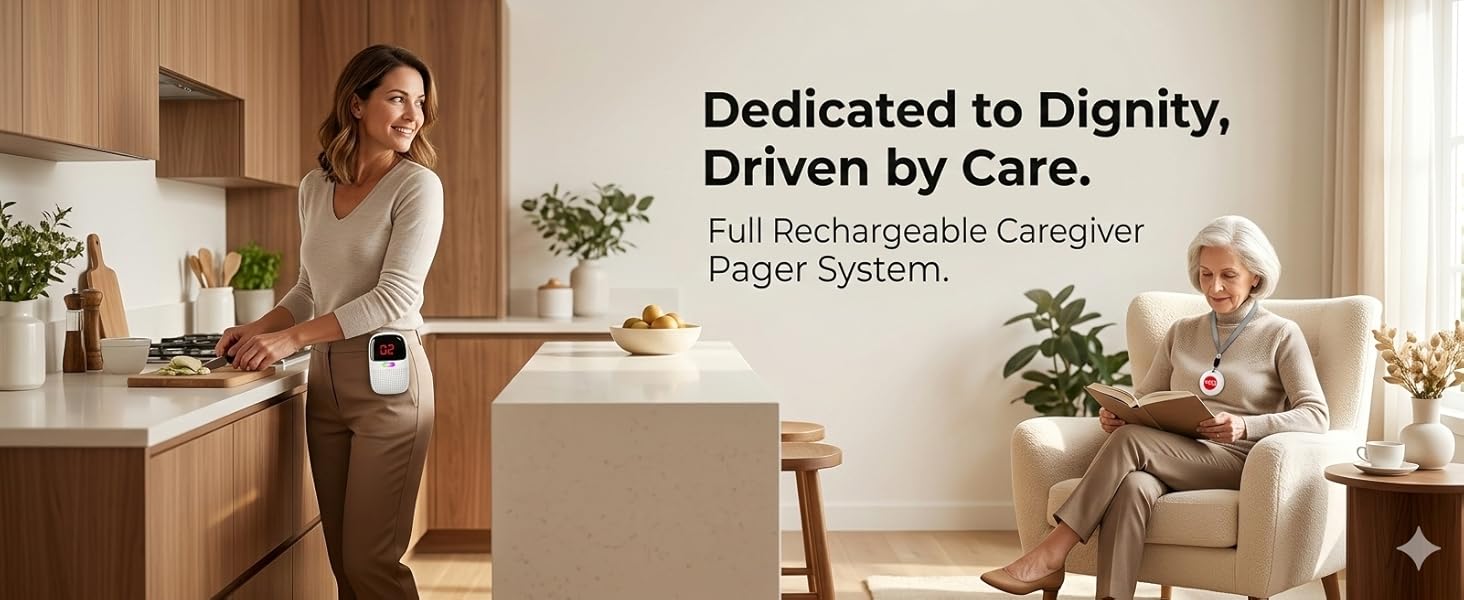 rechargeable Caregiver Call button System PG03S28