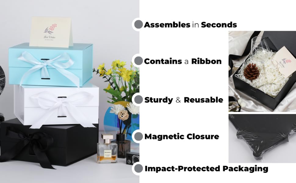 Selling point introduction, magnetic cover, ribbon included, easy to assemble, reusable