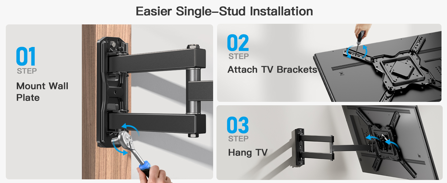 full motion TV wall mount