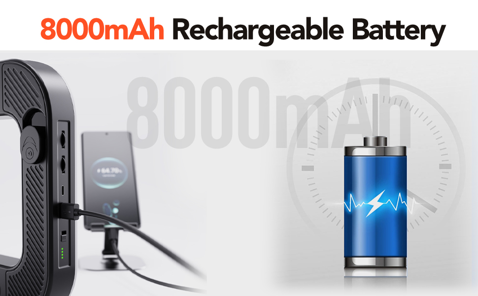 Rechargeabel Battery Rig light