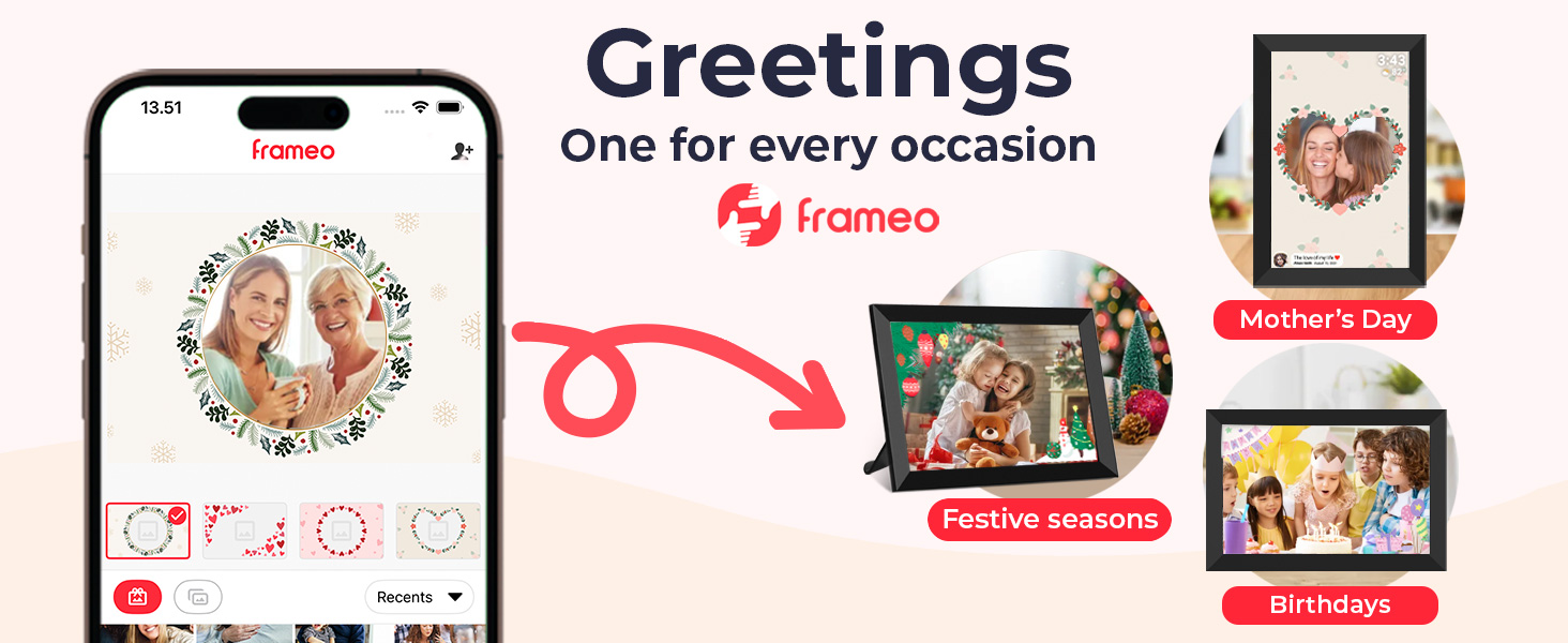 32GB FRAMEO 10.1 Inch Smart WiFi Digital Photo Frame