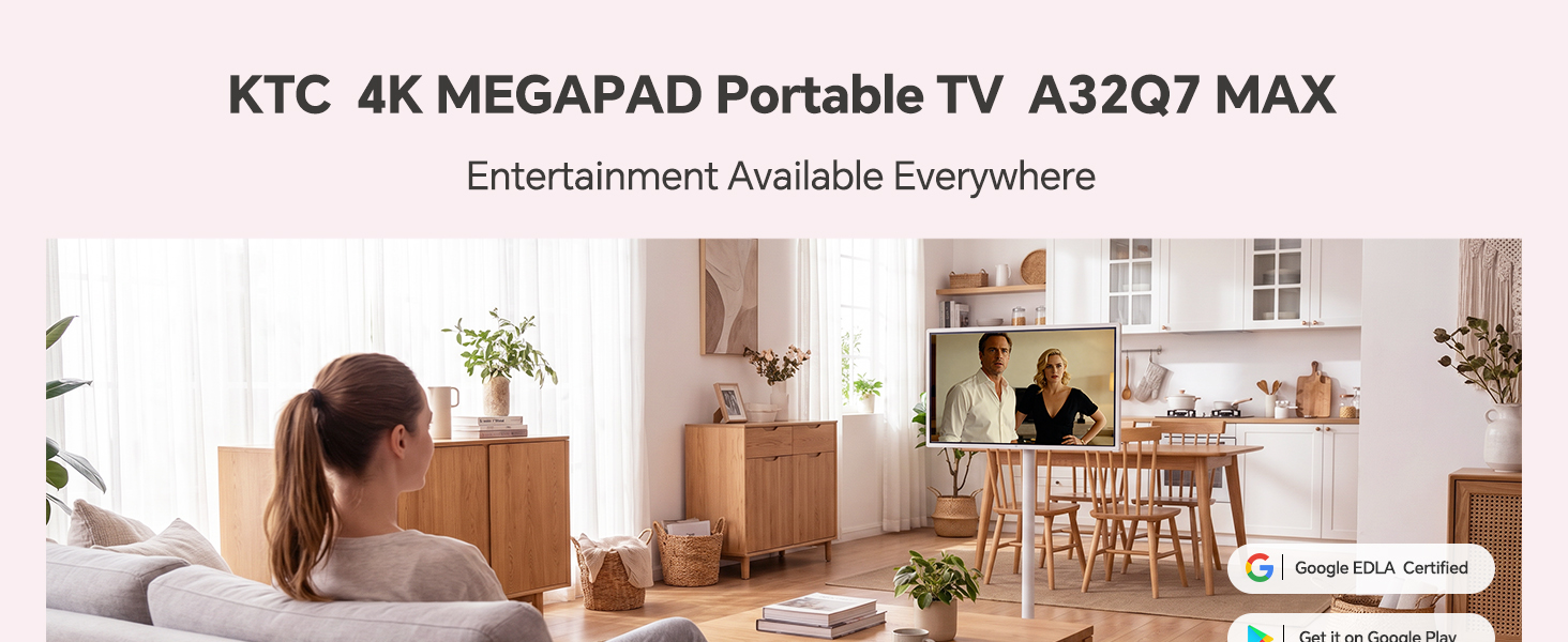 KTC 4K MEGAPAD Portable TV A32Q7 MAX