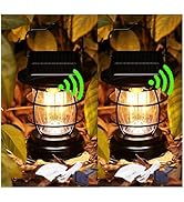 Solar Lanterns Wall Outdoor Lighting Fixtures Portable Camping Sensor Exterior Front Porch Light ...