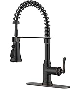 FORIOUS Rustic Kitchen Faucet with Pull Down Sprayer Oil Rubbed Bronze, 3 Modes Stainless Steel H...