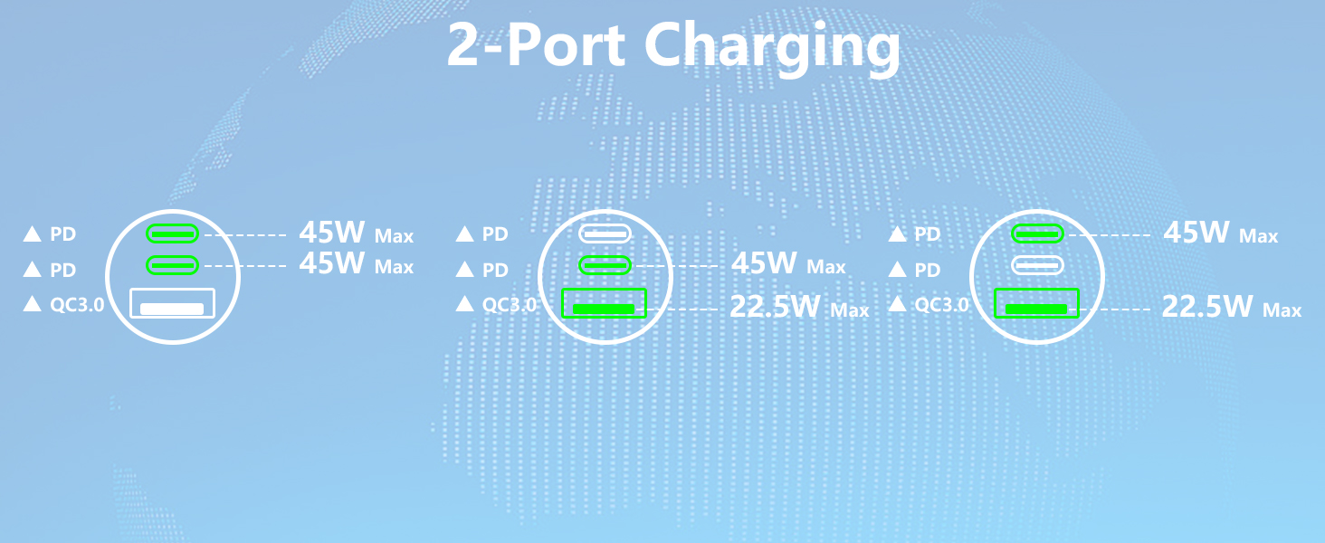 MFi Certified 3-Port 67W PD/QC Car Power Adapter USB-C Car Charger Cigarette Lighter for iPhone 17