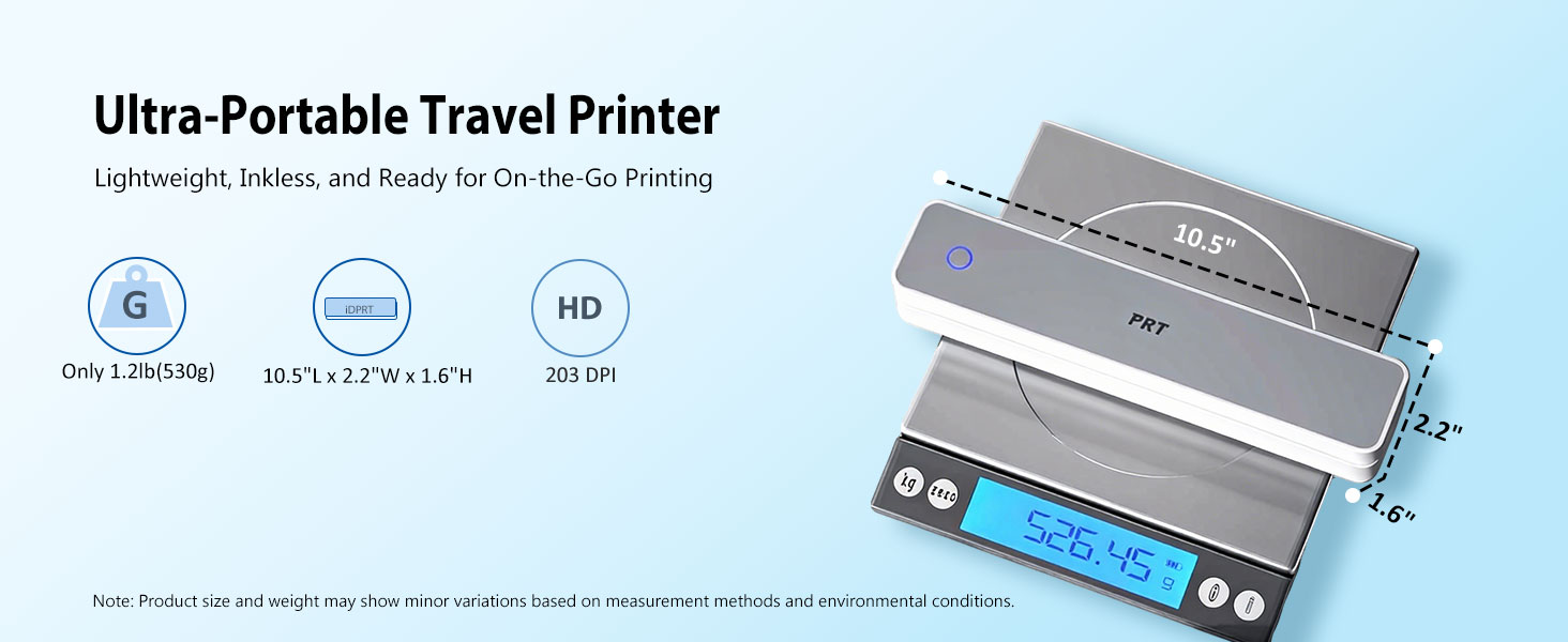 Inkless Portable Printer
