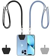 CACOE Phone Lanyard 2 Pack-2× Adjustable Neck Strap,2× Phone Patches,Universal Crossbody Cell Pho...
