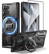 TONGATE Magnetic for Samsung Galaxy S25 Ultra Case with Ring Stand, [Compatible with MagSafe][Cam...