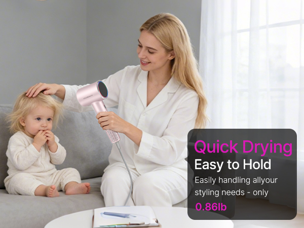 light weight blow dryer