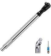 Offset Extension Wrench &amp; 3/8" Offset Ratchet Set with Impact Adapter, 1/2" Universal Joint, Hex ...
