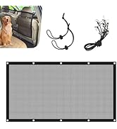 Zosgrew Dog Car Net Barrier, Car Pet Barrier with Adjusting Rope, Pet Backseat Isolation Net, Mul...