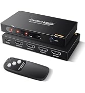 3x1 HDMI 2.1 Switch, Auto Switching HDMI Switch with Remote, Supports 8K@60Hz, 4K@120Hz, 48Gbps, ...