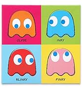 Open Road Brands Pac-Man Pop Art Gallery Wrapped Canvas Wall Decor - Fun Pac-Man Wall Art for Gam...