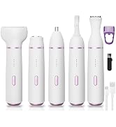 Electric Razor for Women- 5 in 1 Electric Shaver for Women, Wet &amp; Dry Bikini Trimmer and Facial H...