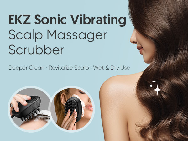Ultrasonic Scalp &amp;amp;amp; FacialCleansing Brush