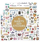 bloom daily planners Holiday Seasonal Planner Sticker Sheets - Vintage Seasonal Sticker Pack - Ov...