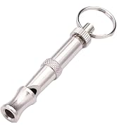 Myuiao Silver Adjustable Ultrasonic Dog Whistle,Portable Whistle Pet Whistle Supersonic Whistle D...