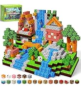 MUUHU 300PCS Magnetic Blocks - 0.8" Magnetic Building Blocks for Kids, STEM Toys, Educational Mag...