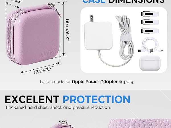 macbook charger case organizer laptop tech pouch bag charger travel traveling portable chargers 