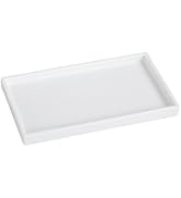 Eyrozia Bathroom Vanity Tray - 11'' Ceramic Rough-Textured Rectangle Countertop Tray, Heavy-Duty ...