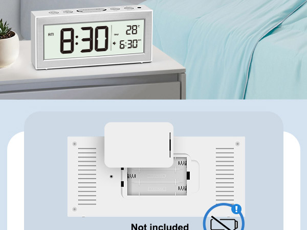 Zonopy Digital Alarm Clock with LED Display