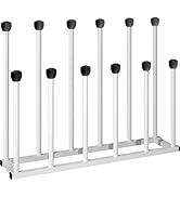 Tigerden Free Standing Shoe Racks, Tall Black Metal Boot Rack Organizer for 6 Pairs, Knee-High Bo...