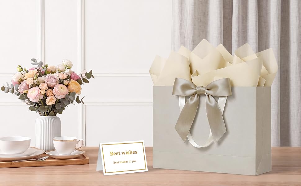 gift bag with tissue paper