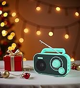 DreamSky AM FM Portable Radio Plug in Wall or Battery Operated for Home & Outdoor, Strong Recepti...