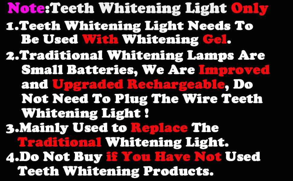 White Bright Led Light Teeth