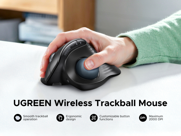 trackball wireless mouse