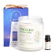 White Tea &amp; Jasmine Wickless Candle for Candle Warmer Lamp with 10ml Essential Oil for Custom Aro...
