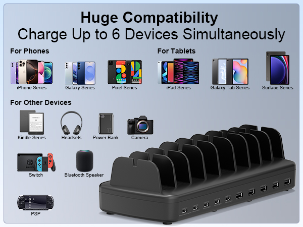 10 port charging station for ipad