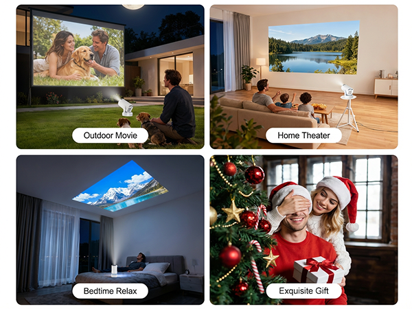 Projector with WiFi and Bluetooth