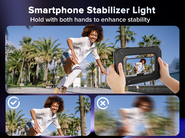 Heliora Magnetic RGB Selfie Ring Light for iPhone and Android (with Mini Tripod)