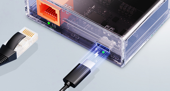 5-Port Gigabit Ethernet Switch with Type-C Powered