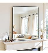 Antok Wall Mirror, 22"x30" Bathroom Vanity Mirror, Anti-Rust HD Tempered Glass, Wall Mounted Mirr...