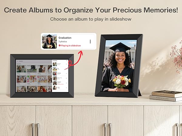 frameo digital frame wifi picture photo video share moment from phone