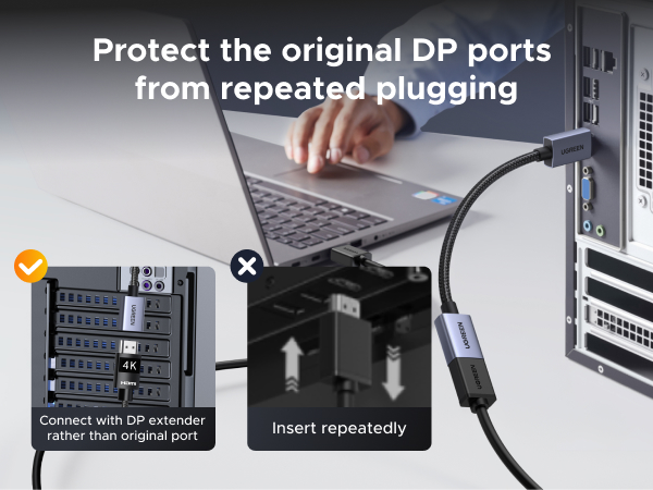 DP male to HDMI female