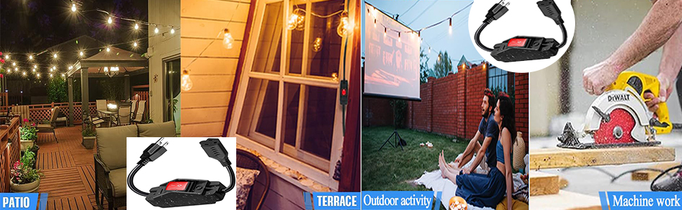 EXTENSION CORD FOR INDOOR AND OUTDOOR ACTIVITIES