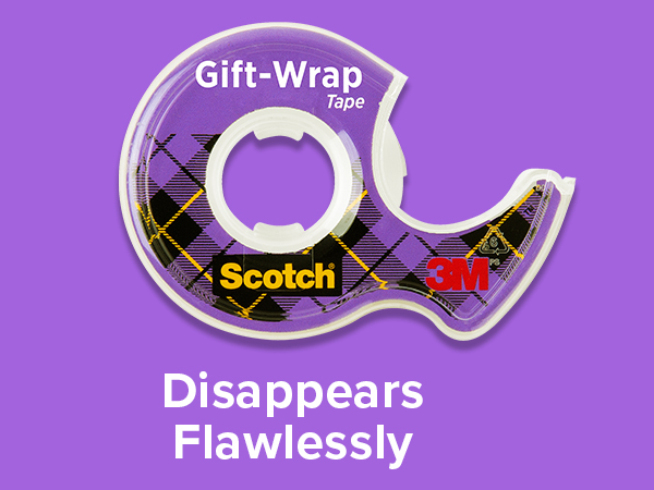 Scotch Gift-Wrap Tape Disappears Flawlessly