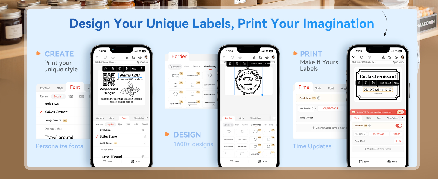 Design Your Unique Labels, Print Your Imagination