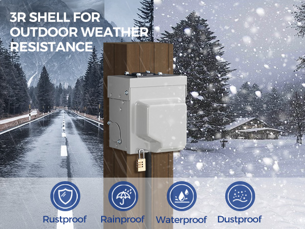 50 Amp RV Power Outlet Box