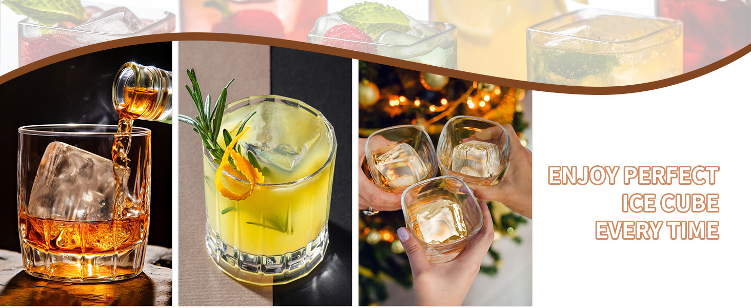2 inch ice cube tray for whiskey