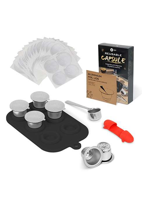 nespresso original reusable pods capsulas cafe refillable coffee stainless steel capsule pod reuse
