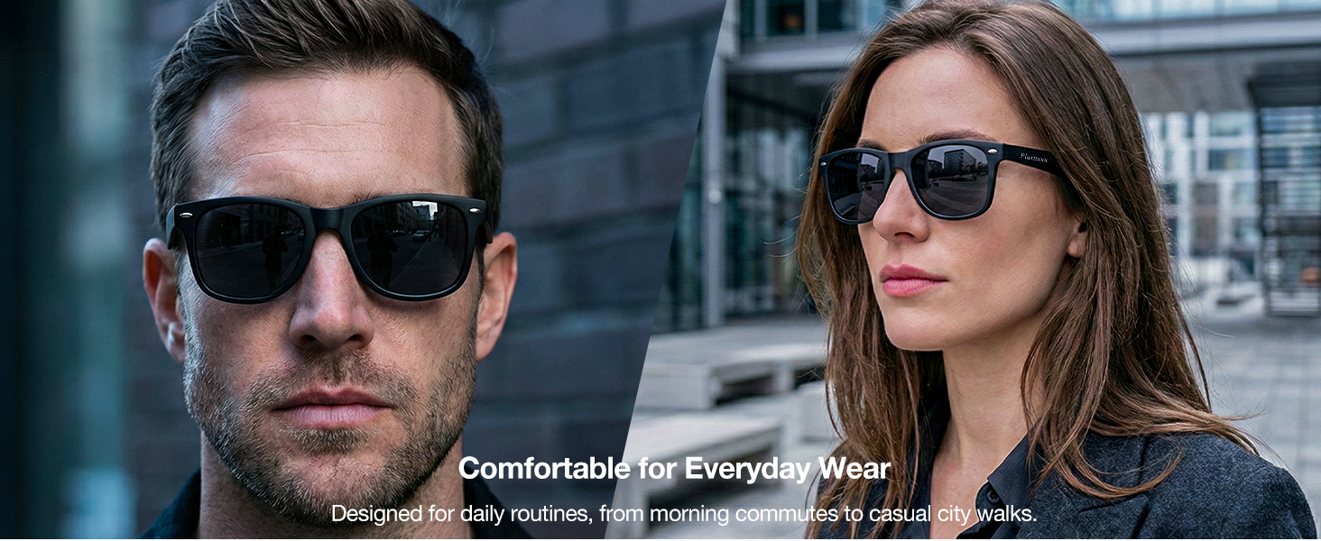 Mens sunglasses with UV protection for everyday outdoor use